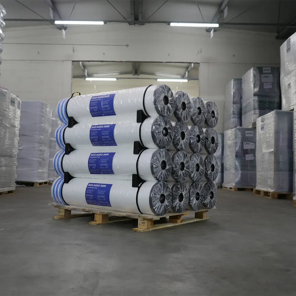 DUO AGRO 3000 Rundballennetz 123-125 cm Breite für gängige Rundballenpressen, Agrarnetz, große Auswahl. Top Qualität, Versand DE. UV stabil. Ideale Silage.