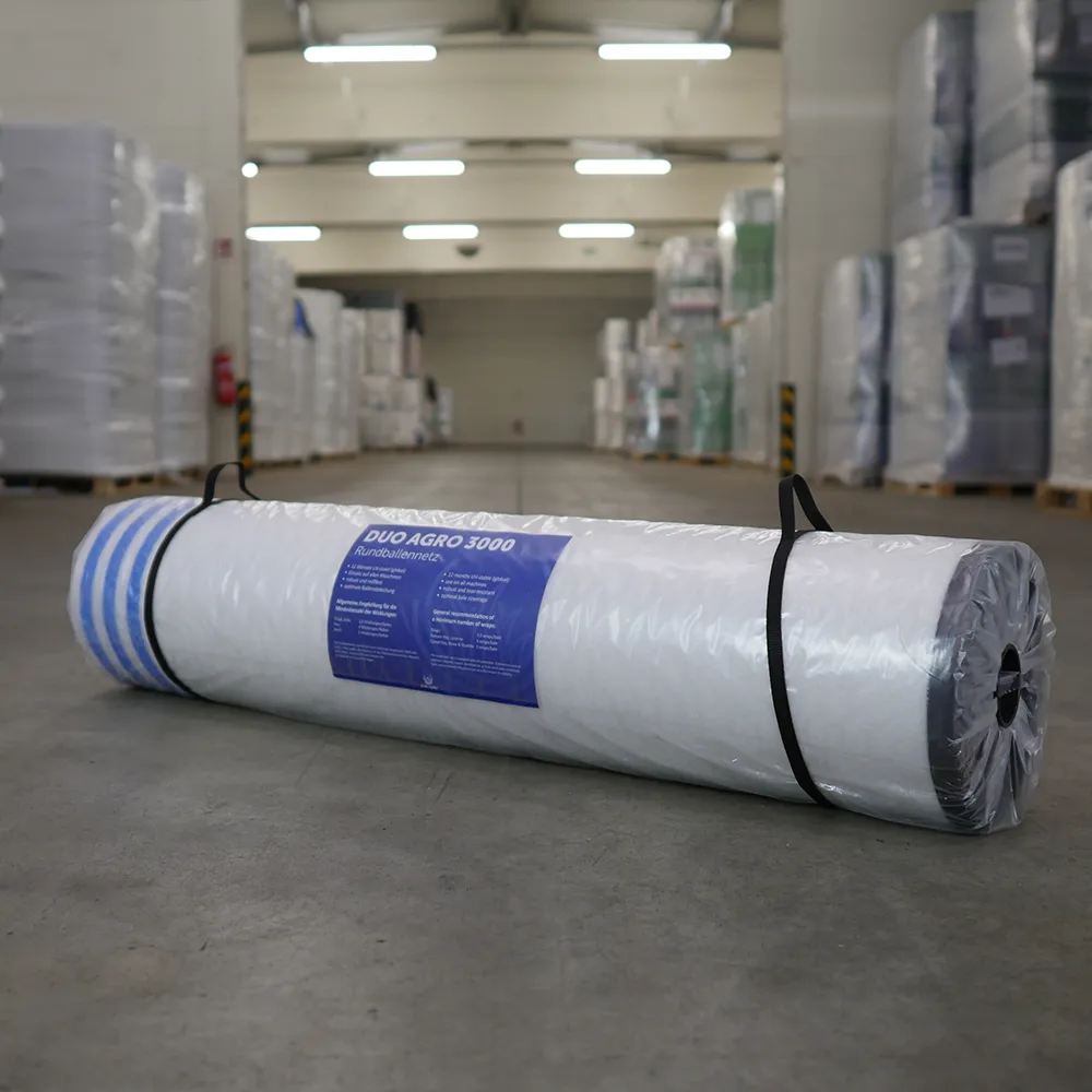 DUO AGRO 3000 Rundballennetz 123-125 cm Breite für gängige Rundballenpressen, Agrarnetz, große Auswahl. Top Qualität, Versand DE. UV stabil. Ideale Silage.