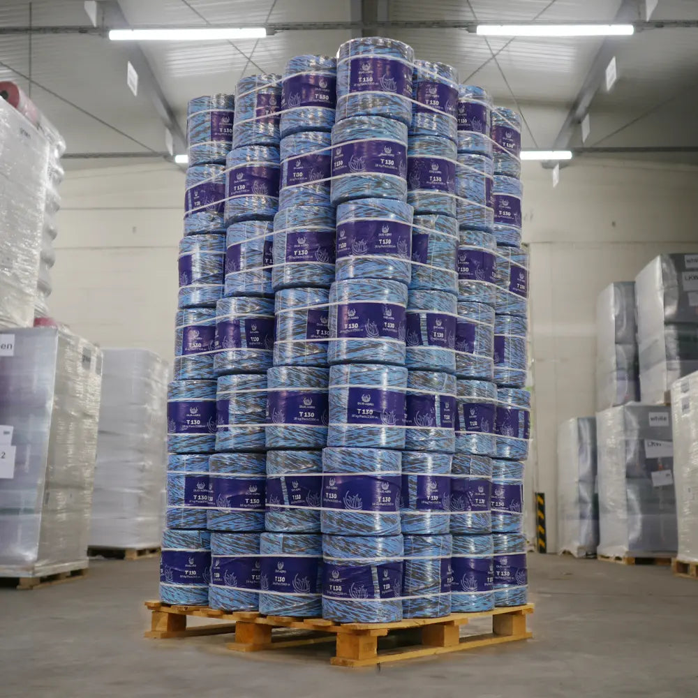 DUO AGRO T130 Pressengarn 130 m/kg - UV Stabil + Reißfest - für alle Pressen von DUO AGRO - Heu, Stroh, Silage, Heulage binden. Das Garn bindet Ernte.