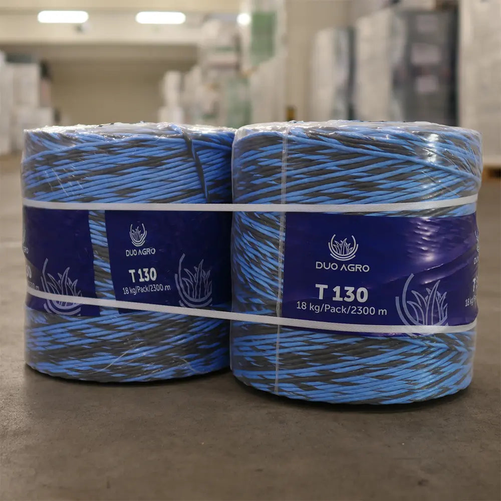 DUO AGRO T130 Pressengarn 130 m/kg - UV Stabil + Reißfest - für alle Pressen von DUO AGRO - Heu, Stroh, Silage, Heulage binden. Das Garn bindet Ernte.