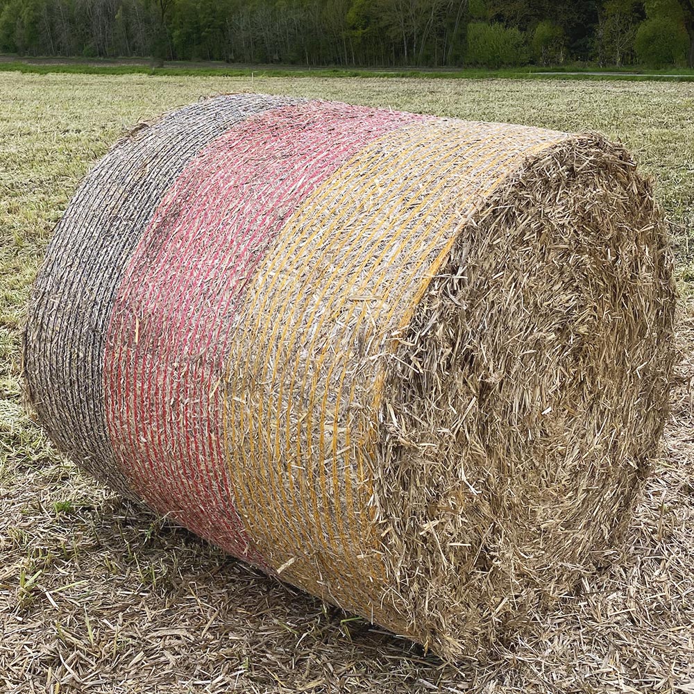 DUO AGRO DEUTSCHLAND Rundballennetz 1,23 x 3000 Meter Flagge, für gängige Rundballenpressen, 3000 m, große Auswahl. Top Qualität, Versand aus DE.